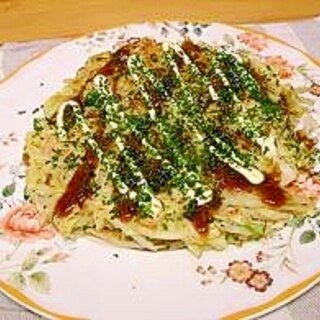 もやしでかさ増し☆お好み焼き